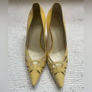 🔥Gucci (Vintage) Patent Leather Cut-Out Pumps | Size 7.5 | Made in Italy